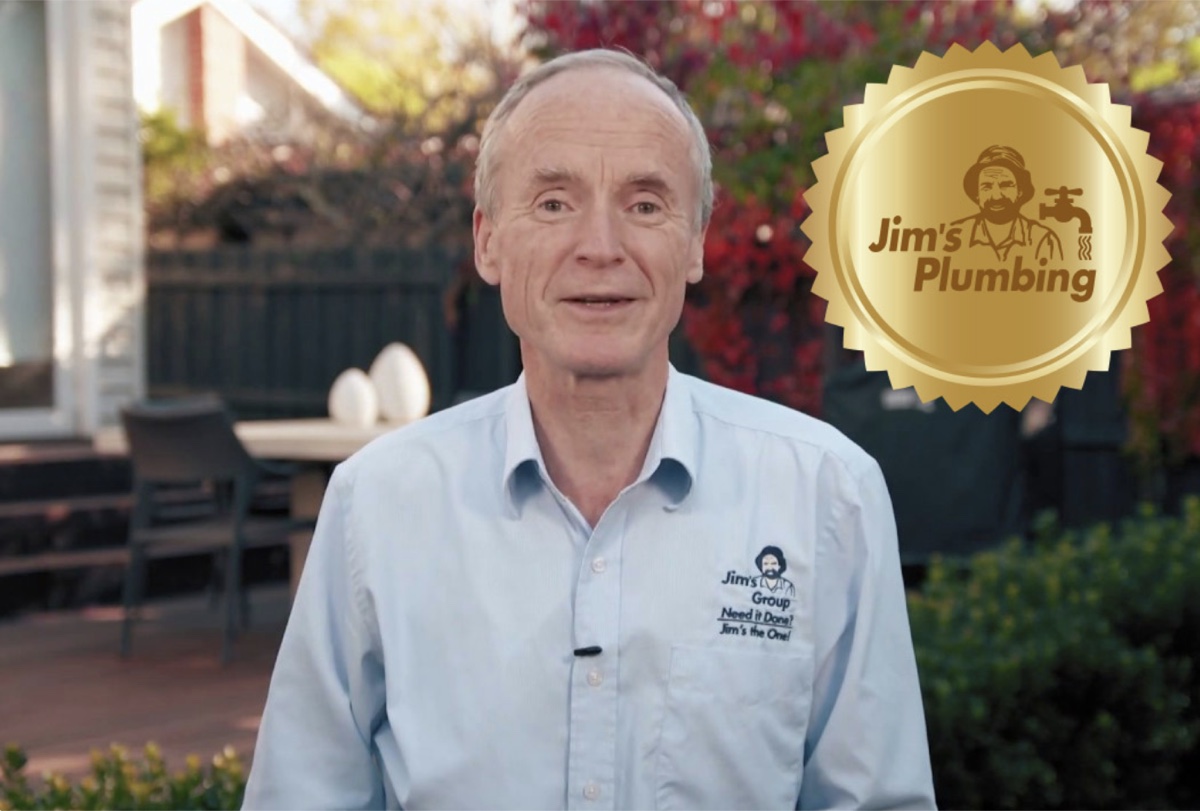 Jim Penman, founder of Jim's Group, backing the Jim's Plumbing 100% satisfaction guarantee