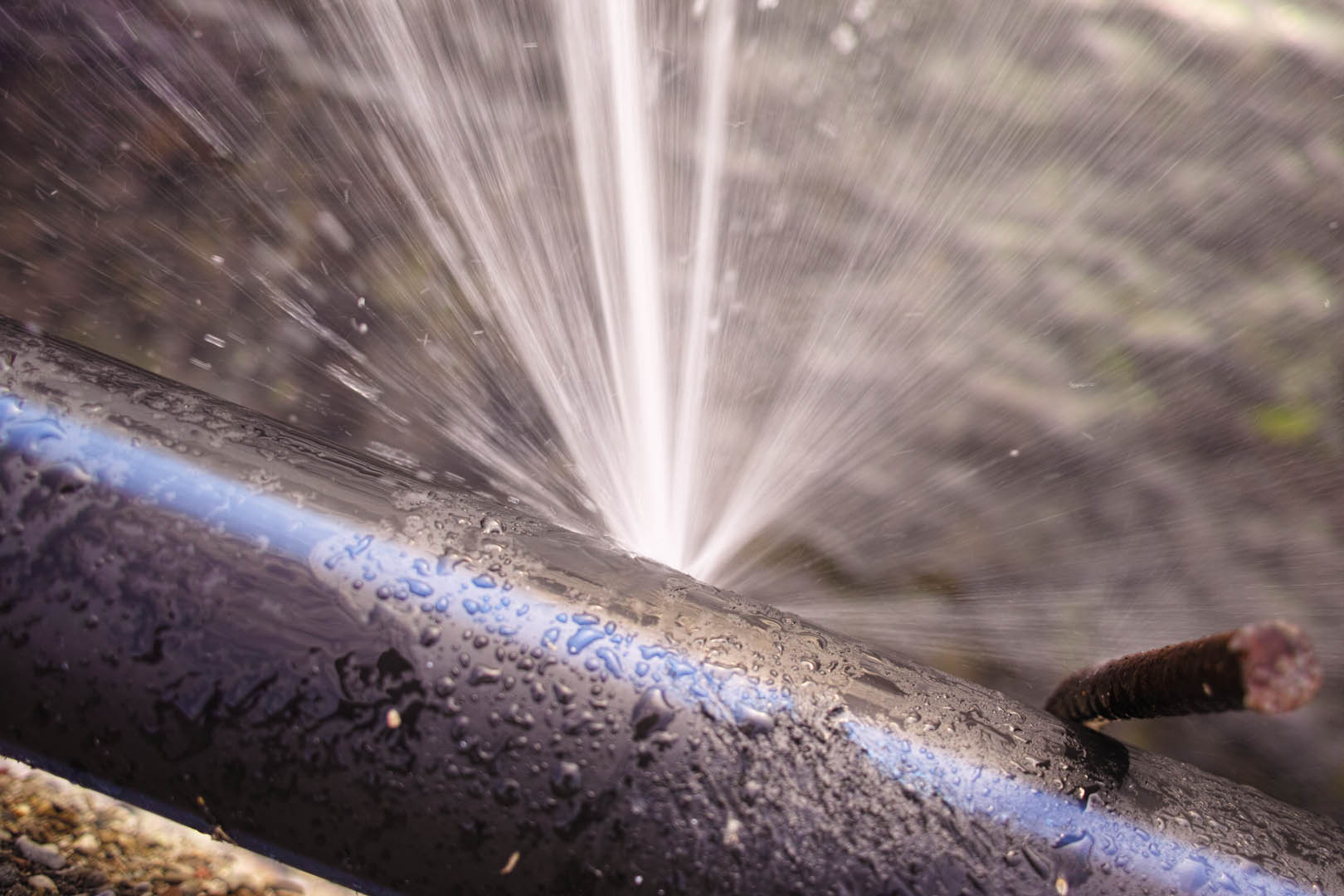 Burst pipe repair limiting water damage in a Penrith property